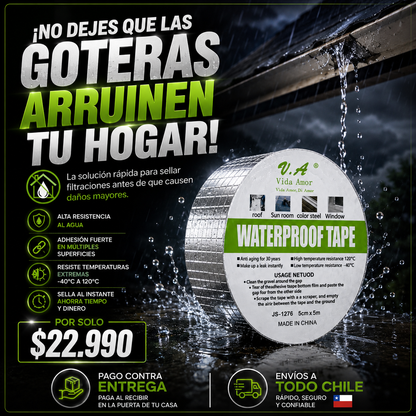 AquaStop™ Max – Cinta Tapa Goteras y Fugas de Alta Adherencia